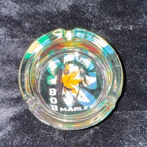 Bob Marley Glass Ashtray